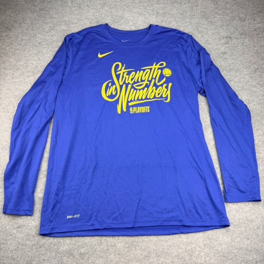 Nike Golden State Warriors Strength In Numbers NBA Playoffs Dri-FIT Shirt XL